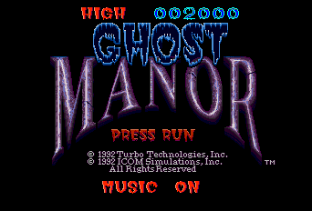 Ghost Manor Title Screen